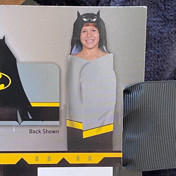 2/$18 🌴 DC Comics Batman Hooded Kids Terrycloth Bath Wrap Towel 24"x 50" Pool - Picture 2 of 4